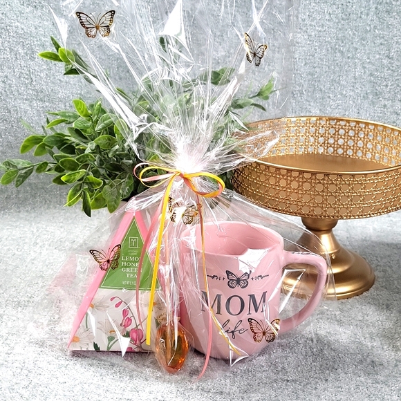 Gift Bundle "Mom Life" Mug, Lemon Honey Green Teas, & Honey Stirrer - Picture 2 of 6